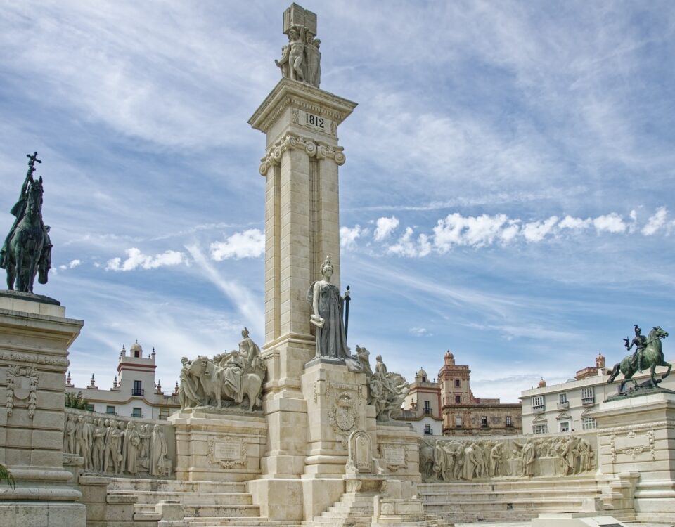 historia plaza españa en cádiz